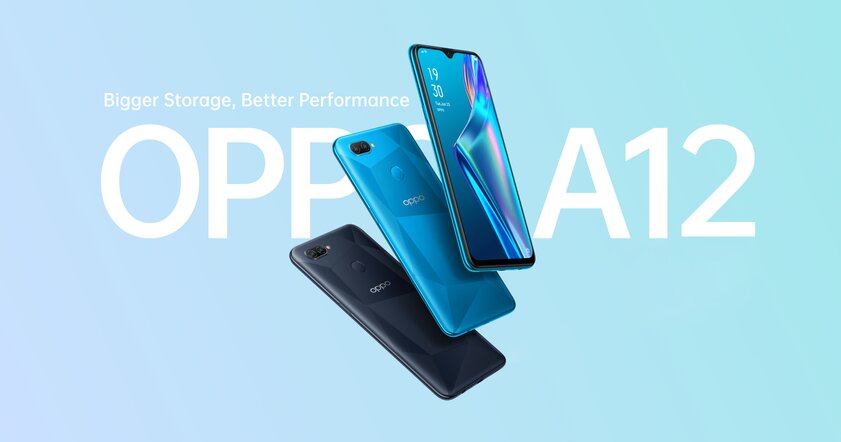OPPO показала A12 и A52: большие дисплеи и низкие цены