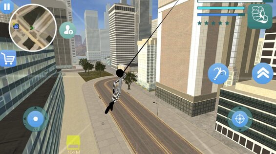 Jailbreak Stickman Rope Hero Crime 1.0. Скриншот 2