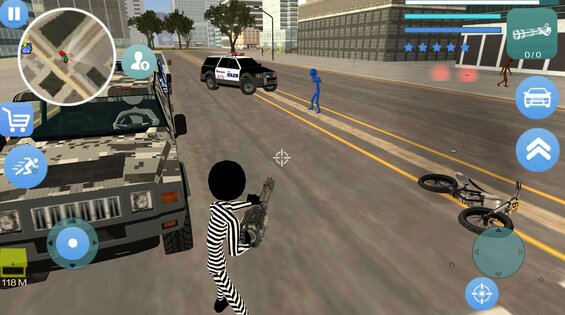 Jailbreak Stickman Rope Hero Crime 1.0. Скриншот 3