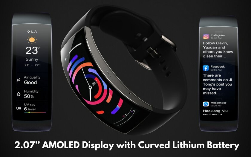 Официально: новые умные часы Amazfit X с изогнутым экраном представят 28 апреля