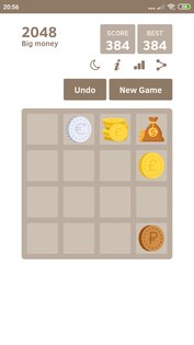 Big money 2048 🤑 Puzzle Game 1.1.12. Скриншот 2