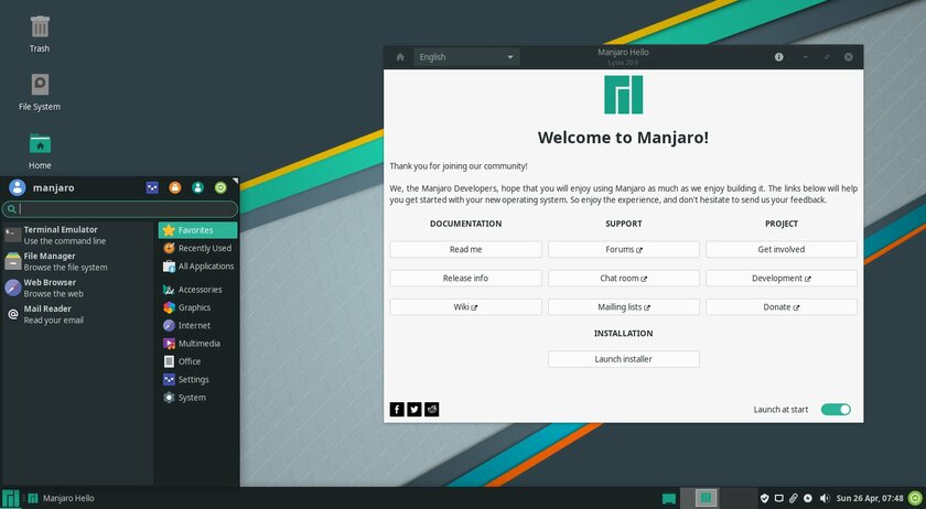 Состоялся релиз Manjaro 20.0 Lysia