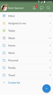 Wunderlist 3.4.21. Скриншот 1