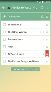 Wunderlist 3.4.21. Скриншот 4