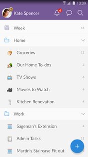 Wunderlist 3.4.21. Скриншот 5