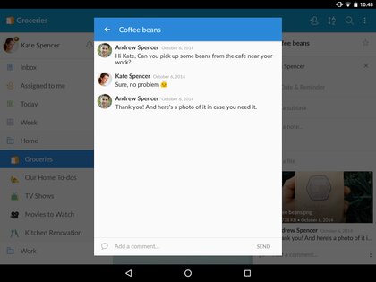 Wunderlist 3.4.21. Скриншот 10