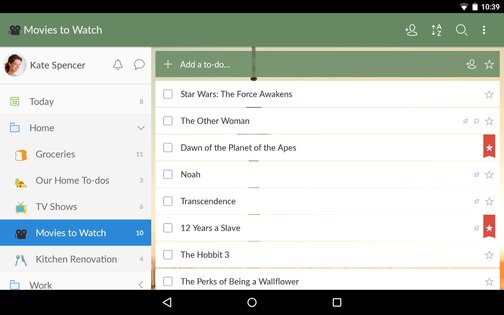 Wunderlist 3.4.21. Скриншот 13