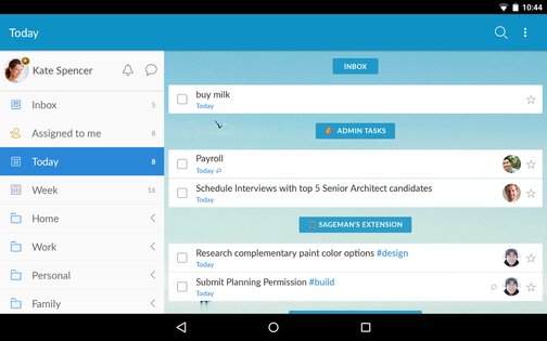 Wunderlist 3.4.21. Скриншот 14