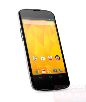 Официальные пресс-фото белого Nexus 4