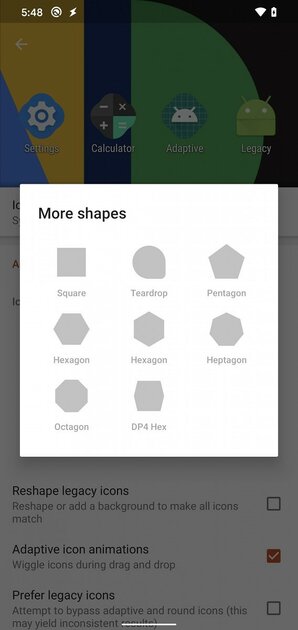 В Nova Launcher появились адаптивные иконки из Android 11