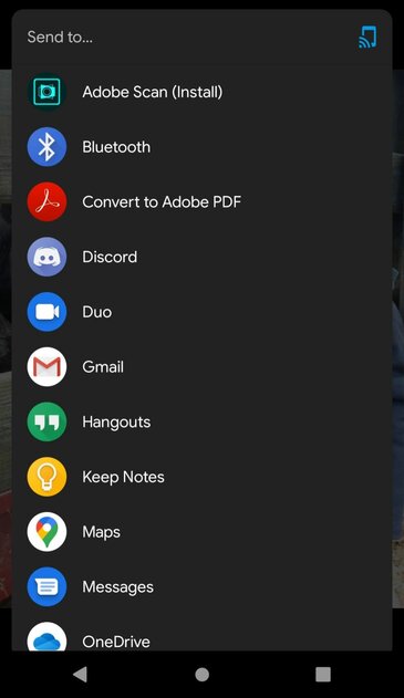 Adobe рекламирует собственные приложения прямо в меню «Поделиться» на Android