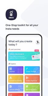 Gbox – Toolkit for Instagram* 0.6.60. Скриншот 1
