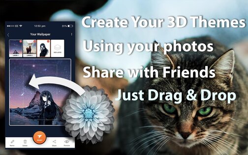 3D Wallpaper Parallax 8.0.3. Скриншот 8