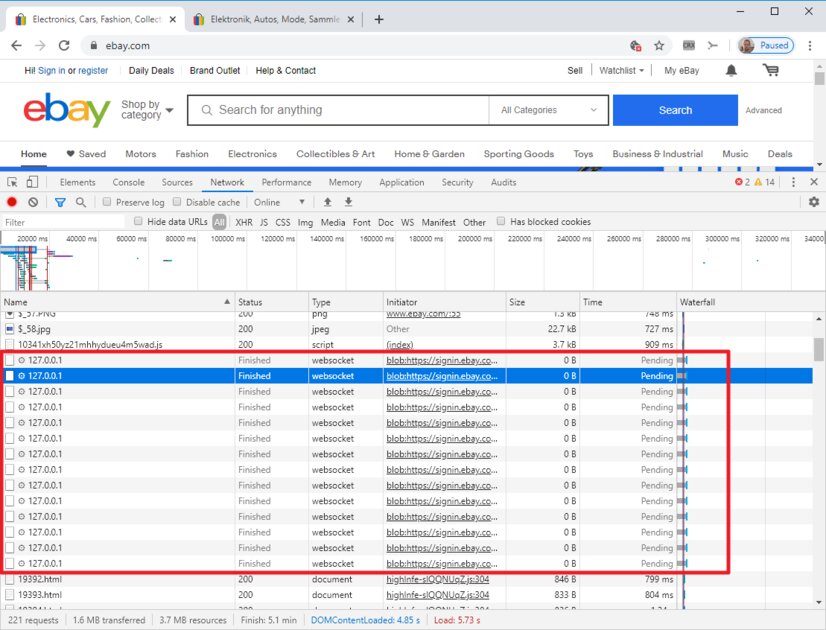 eBay сканирует компьютеры всех посетителей сайта