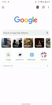 Google хочет изменить новую вкладку Chrome на Android, чтобы упростить поиск