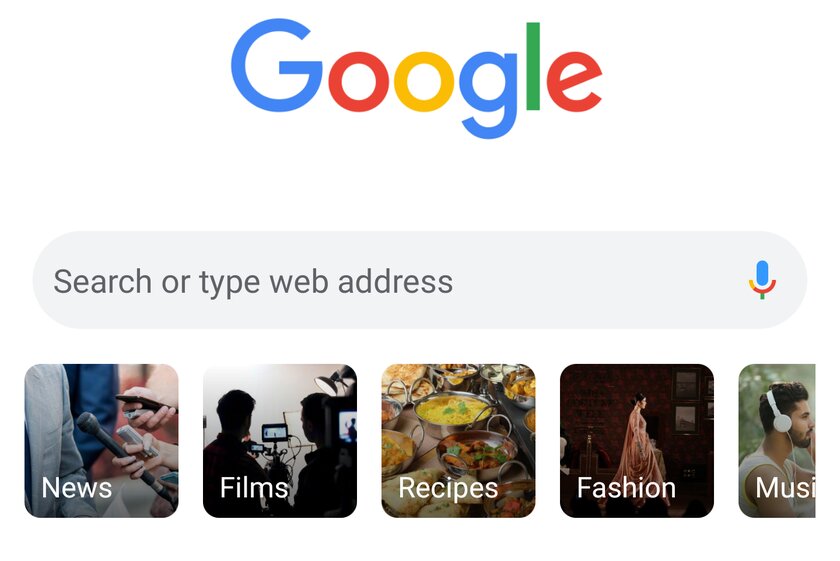 Google хочет изменить новую вкладку Chrome на Android, чтобы упростить поиск