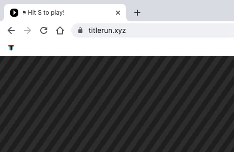 TitleRun — мини-игра, работающая прямо в браузерной вкладке
