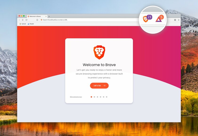 Браузер Brave встраивает свои реферальные ссылки на сайты криптовалютных бирж