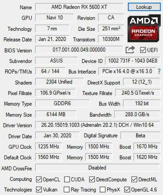 Обзор ASUS ROG STRIX Radeon RX 5600 XT OC Gaming: подготовлена к разгону