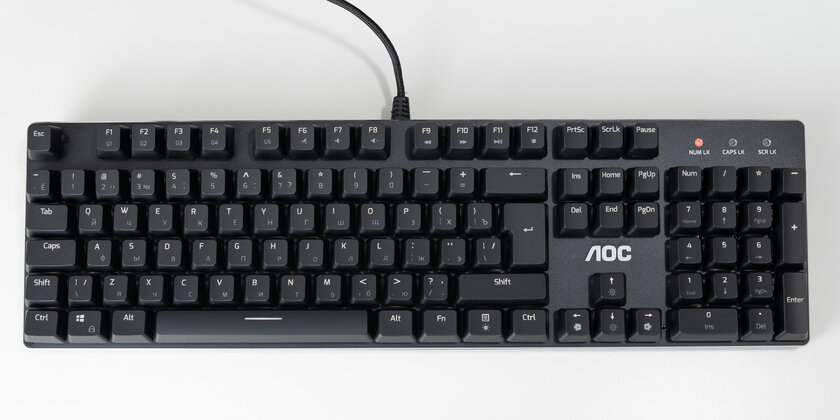 Обзор AOC GK500: удобство тактильной механики