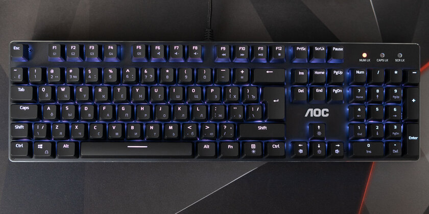 Обзор AOC GK500: удобство тактильной механики