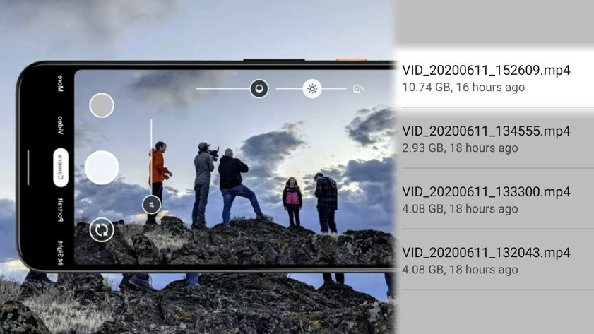Google наконец сняла ограничение Android на 4 ГБ при съёмке видео