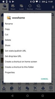 Cloud File Manager 5.0 (1553). Скриншот 4