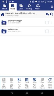 Cloud File Manager 5.0 (1553). Скриншот 5