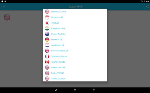 SuperVPN 9.3. Скриншот 6