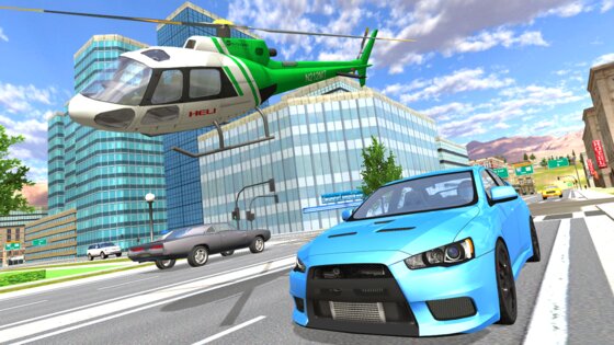 Helicopter Flying Car Driving 1.30. Скриншот 12