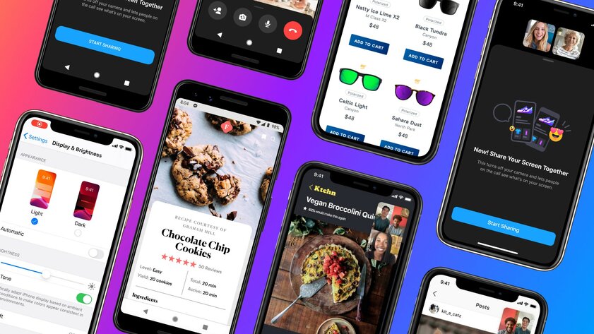 Facebook* представил функцию совместного использования экрана в Messenger на смартфоне
