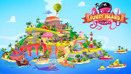 Escape Funky Island 1.18. Скриншот 1