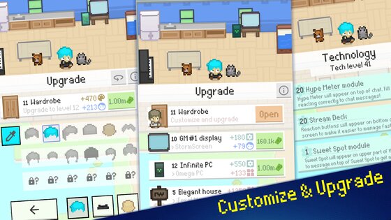 Streamer Sim Tycoon 1.11. Скриншот 8
