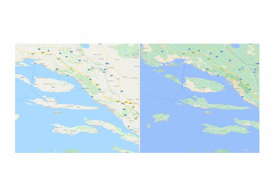 Google Карты стали подробнее, красочнее и теперь показывают пешеходные тротуары