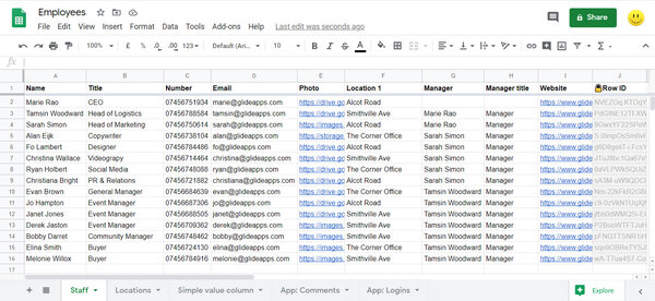 Стартап Glide создаёт приложения на базе Google-таблиц