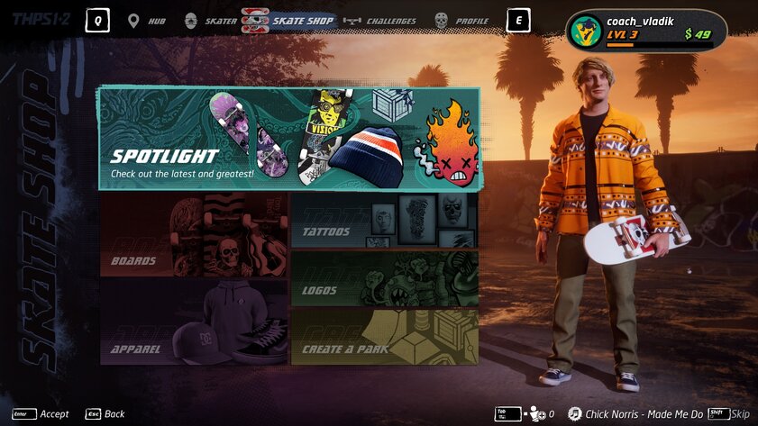 Обзор Tony Hawk's Pro Skater 1+2. Безумные трюки с привкусом адреналина