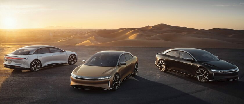 Лучше, чем Tesla: Lucid представил мощный электрический седан Air с запасом хода более 800 км