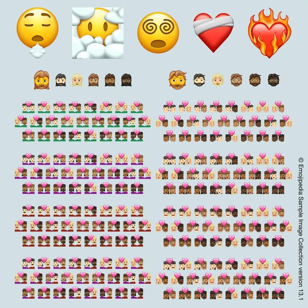 👩🏻‍🦰 с бородой, ❤️ в огне и 215 других эмодзи, которые появятся в 2021 году