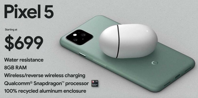 Google представила флагманский Pixel 5 и Pixel 4a 5G с увеличенным дисплеем