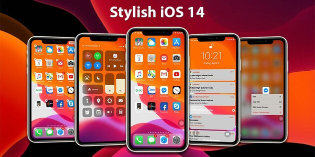 iOS 14 Launcher 7.2.8. Скриншот 1