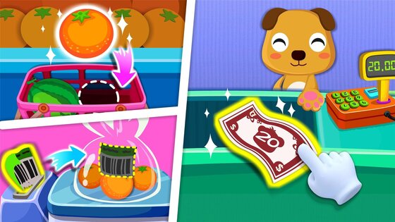 Супермаркет с Малышом Пандой BabyBus 8.73.42.00. Скриншот 13