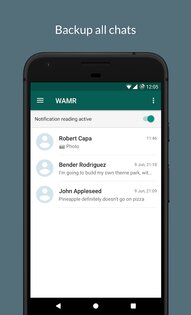 WAMR – восстановление удаленных сообщений WhatsApp 2.2. Скриншот 1