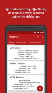 MegaSync – автосинхронизация Mega 7.2.2. Скриншот 2