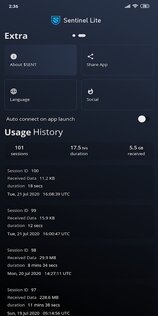 Sentinel VPN 0.4.1. Скриншот 8
