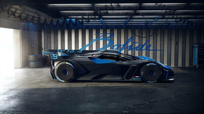 Bugatti представила гиперкар Bolide: 1825 лошадиных сил при весе 1240 килограммов