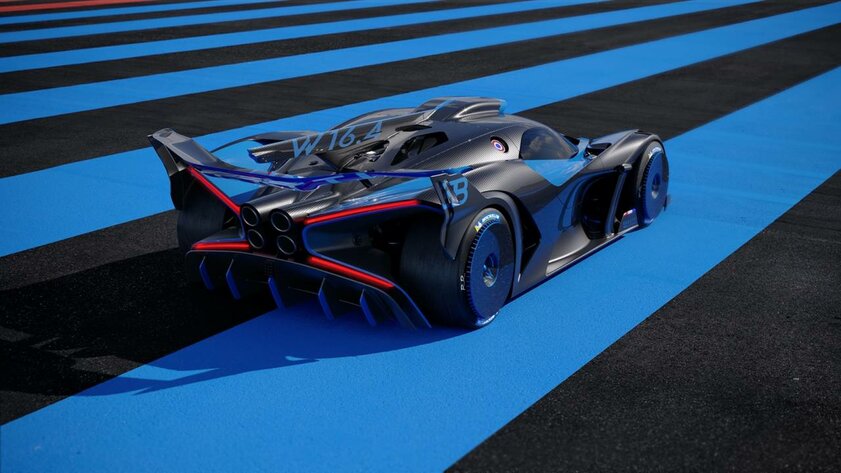 Bugatti представила гиперкар Bolide: 1825 лошадиных сил при весе 1240 килограммов
