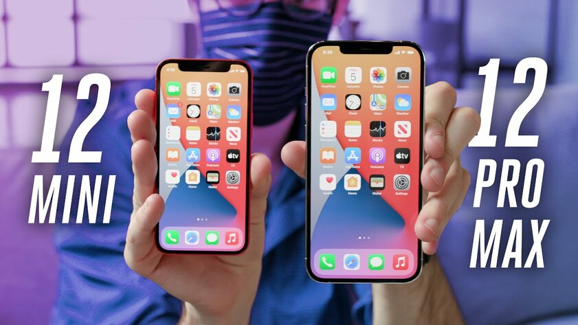 Просто малыш: iPhone 12 mini вживую сравнили по размеру со старыми и новыми моделями