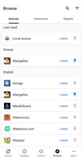 Tachiyomi 0.15.3. Скриншот 1