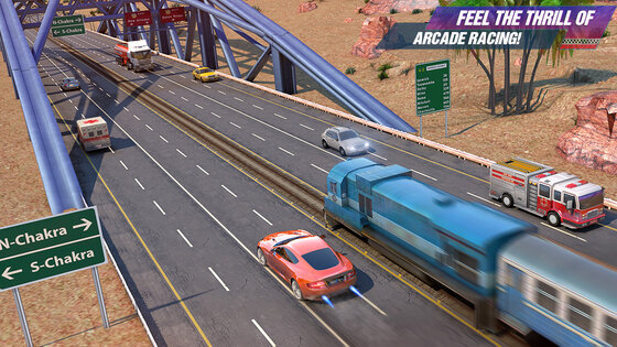 Real Highway Car Racing Game 13.5.6. Скриншот 14