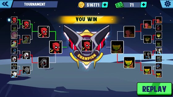 Stickman Superhero Fight 0.2.8. Скриншот 8